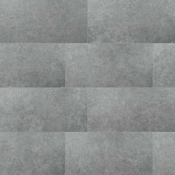 Lunar Silver 24 X 48 Matte Porcelain Floor And Wall Tile, 2PK